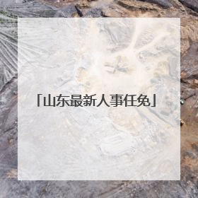 山东最新人事任免