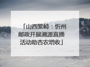 山西繁峙：忻州邮政开展溯源直播活动助杏农增收