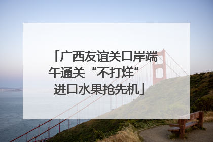 广西友谊关口岸端午通关“不打烊” 进口水果抢先机