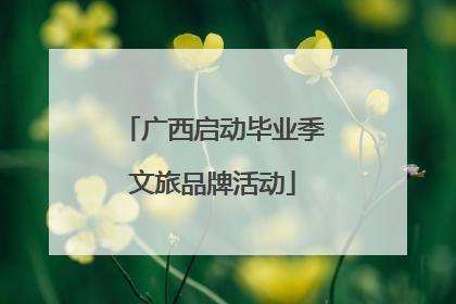广西启动毕业季文旅品牌活动