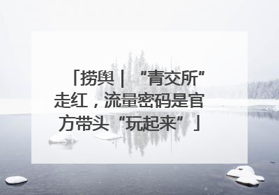捞舆｜“青交所”走红，流量密码是官方带头“玩起来”