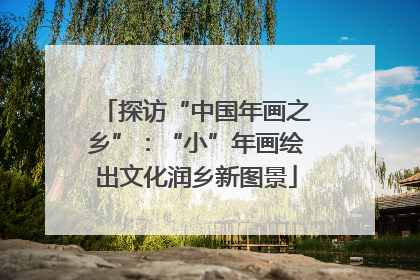 探访“中国年画之乡”：“小”年画绘出文化润乡新图景