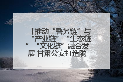 推动“警务链”与“产业链”“生态链”“文化链”融合发展 甘肃公安打造陇原旅游警务品牌