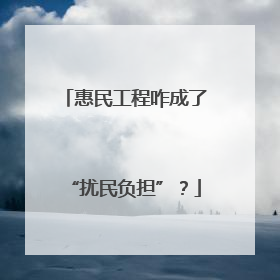惠民工程咋成了“扰民负担”？