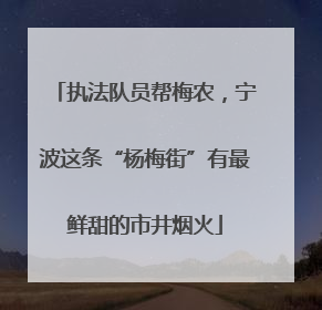 执法队员帮梅农，宁波这条“杨梅街”有最鲜甜的市井烟火