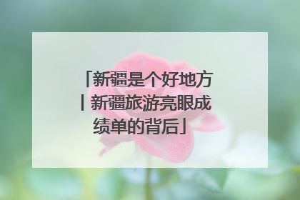 新疆是个好地方丨新疆旅游亮眼成绩单的背后