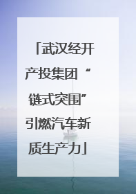 武汉经开产投集团“链式突围”引燃汽车新质生产力