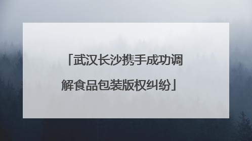 武汉长沙携手成功调解食品包装版权纠纷