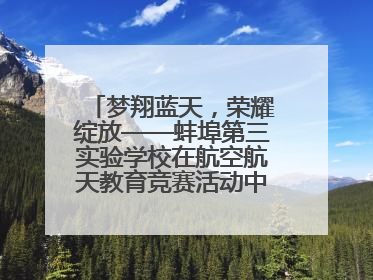 梦翔蓝天，荣耀绽放——蚌埠第三实验学校在航空航天教育竞赛活动中大放异彩