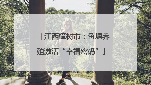 江西樟树市：鱼塘养殖激活“幸福密码”