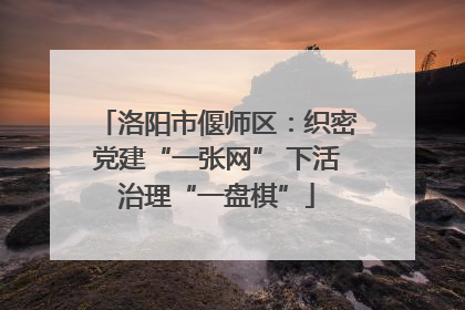 洛阳市偃师区：织密党建“一张网” 下活治理“一盘棋”