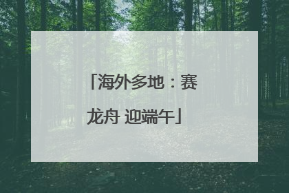 海外多地：赛龙舟 迎端午