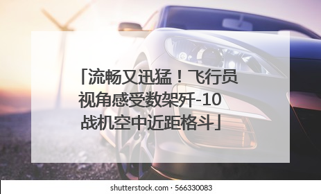 流畅又迅猛！飞行员视角感受数架歼-10战机空中近距格斗