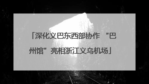 深化义巴东西部协作 “巴州馆”亮相浙江义乌机场