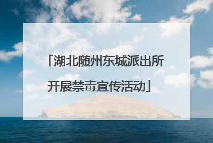 湖北随州东城派出所开展禁毒宣传活动