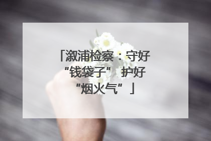 溆浦检察：守好“钱袋子” 护好“烟火气”