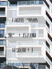 莆田“绝绝紫”！五月限定浪漫！