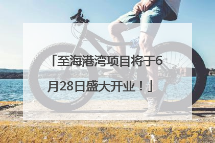至海港湾项目将于6月28日盛大开业！