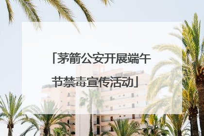 茅箭公安开展端午节禁毒宣传活动