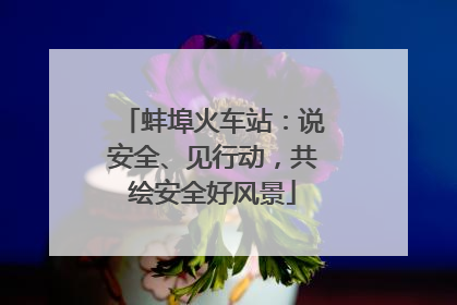 蚌埠火车站：说安全、见行动，共绘安全好风景