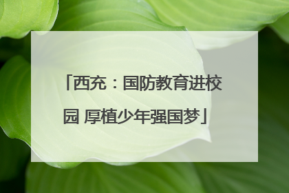 西充：国防教育进校园 厚植少年强国梦