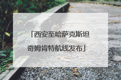 西安至哈萨克斯坦奇姆肯特航线发布