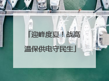 迎峰度夏！战高温保供电守民生