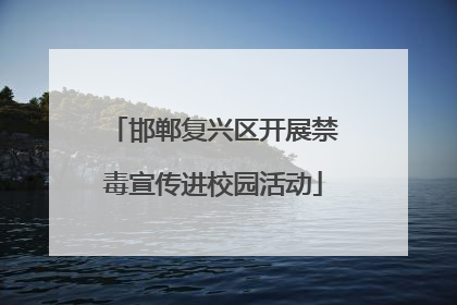 邯郸复兴区开展禁毒宣传进校园活动