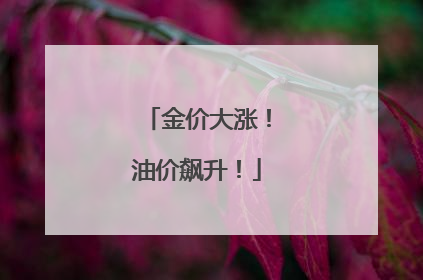 金价大涨！油价飙升！