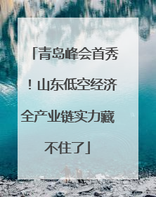 青岛峰会首秀！山东低空经济全产业链实力藏不住了