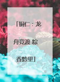 铜仁：龙舟竞渡 粽香黔里