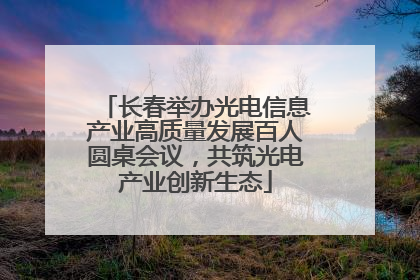 长春举办光电信息产业高质量发展百人圆桌会议，共筑光电产业创新生态