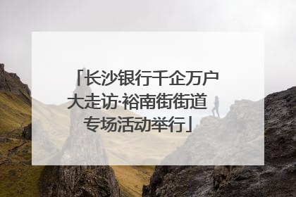 长沙银行千企万户大走访·裕南街街道专场活动举行
