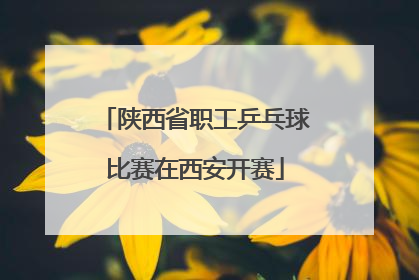 陕西省职工乒乓球比赛在西安开赛