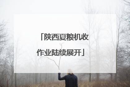 陕西夏粮机收作业陆续展开