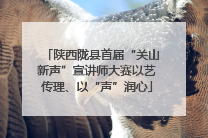 陕西陇县首届“关山新声”宣讲师大赛以艺传理、以“声”润心