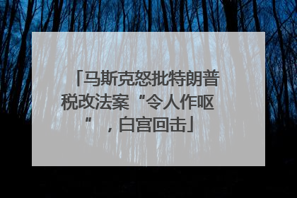马斯克怒批特朗普税改法案“令人作呕”，白宫回击