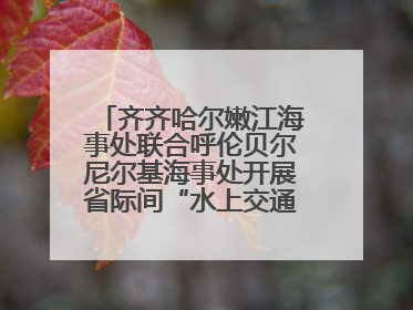 齐齐哈尔嫩江海事处联合呼伦贝尔尼尔基海事处开展省际间“水上交通安全知识进校园”活动