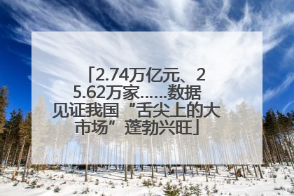 2.74万亿元、25.62万家……数据见证我国“舌尖上的大市场”蓬勃兴旺