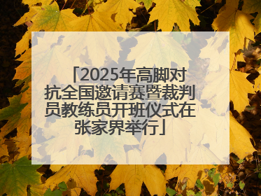 2025年高脚对抗全国邀请赛暨裁判员教练员开班仪式在张家界举行