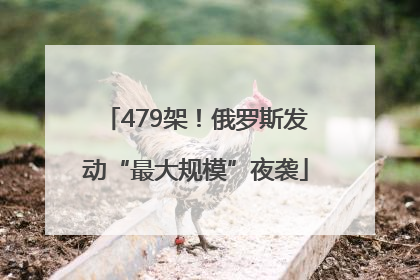 479架！俄罗斯发动“最大规模”夜袭