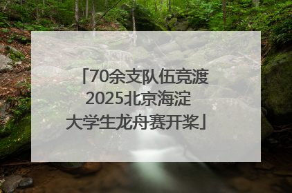 70余支队伍竞渡 2025北京海淀大学生龙舟赛开桨